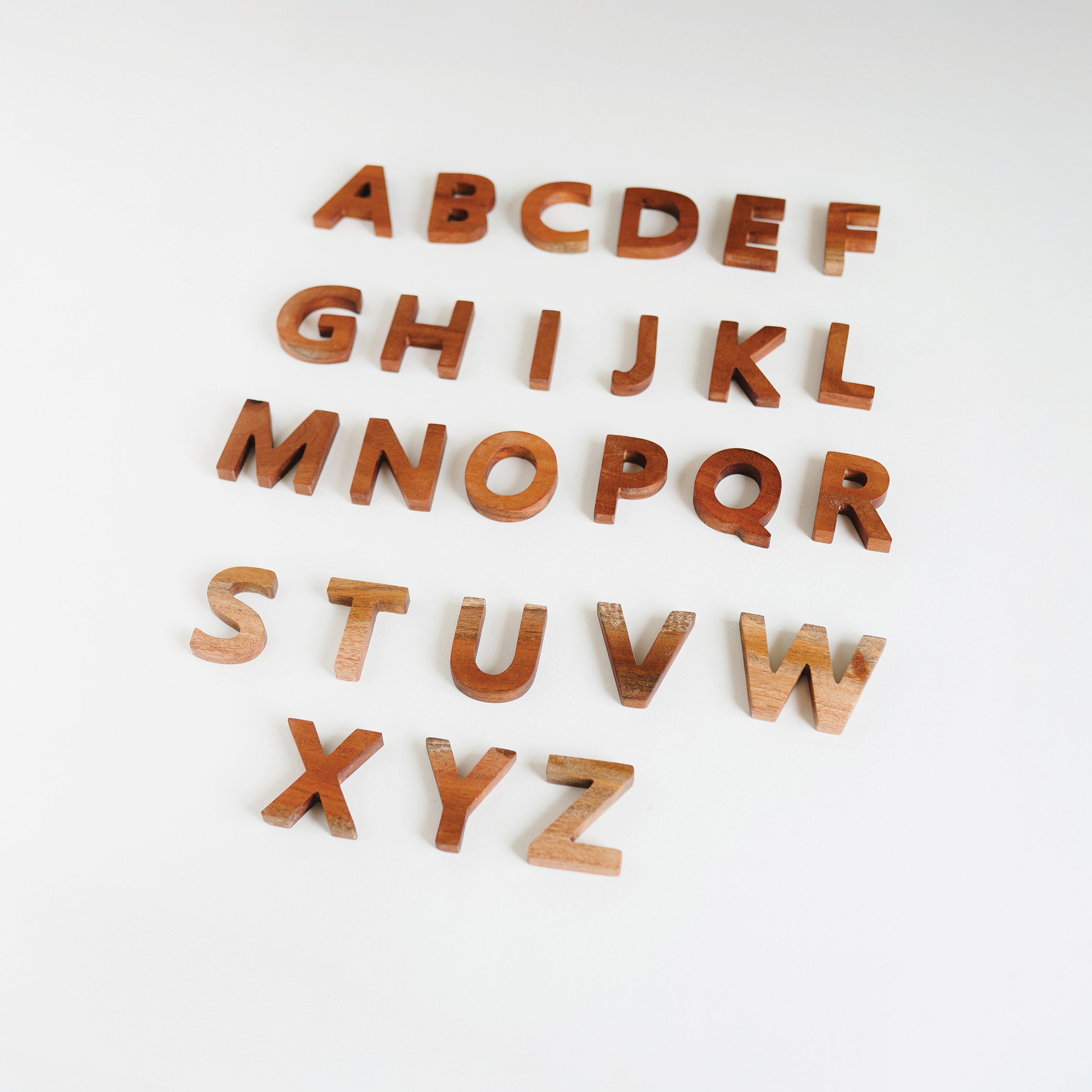 Wooden Alphabet Letters - Uppercase