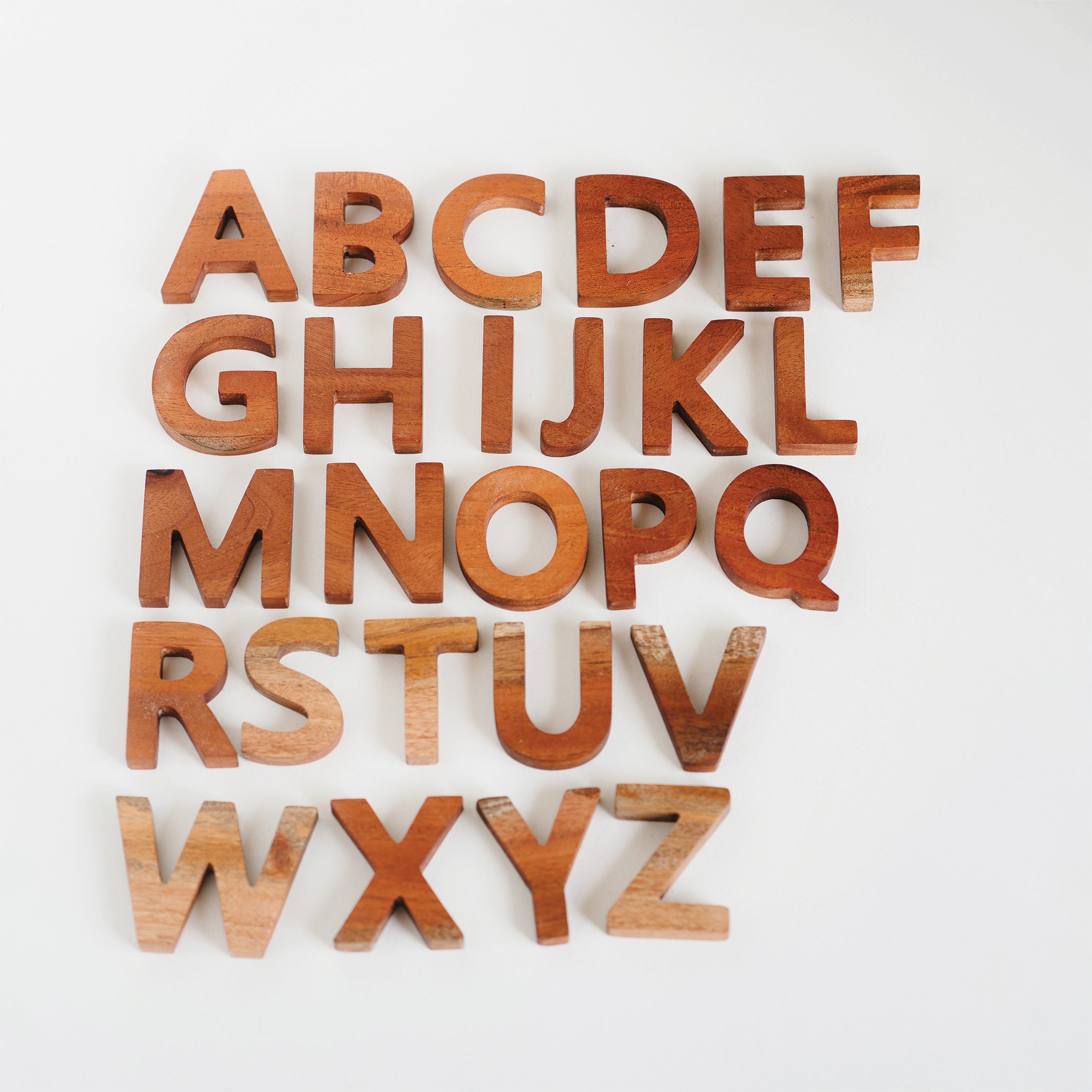 Wooden Alphabet Letters - Uppercase