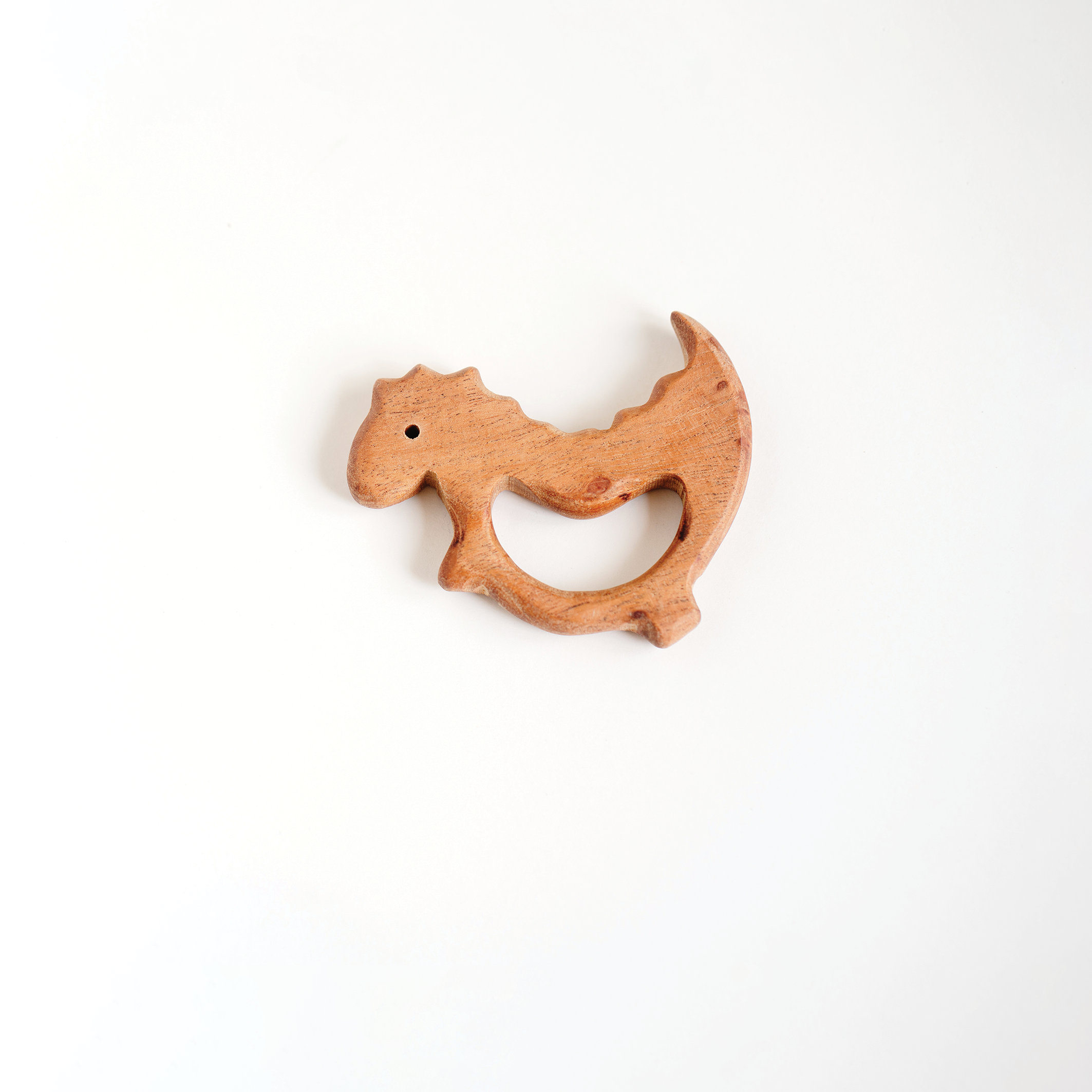 Dino & Seahorse Wooden Teethers-Pack of 2