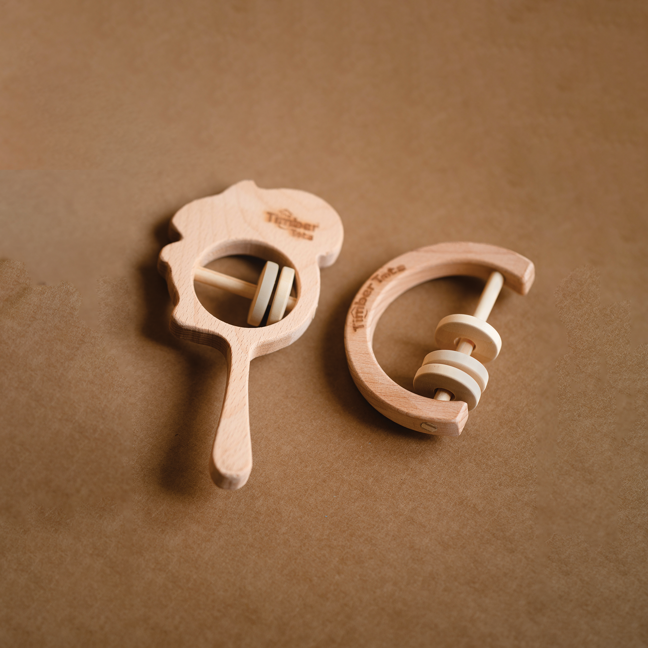 Wooden Rattle - Combo (Set of 3)