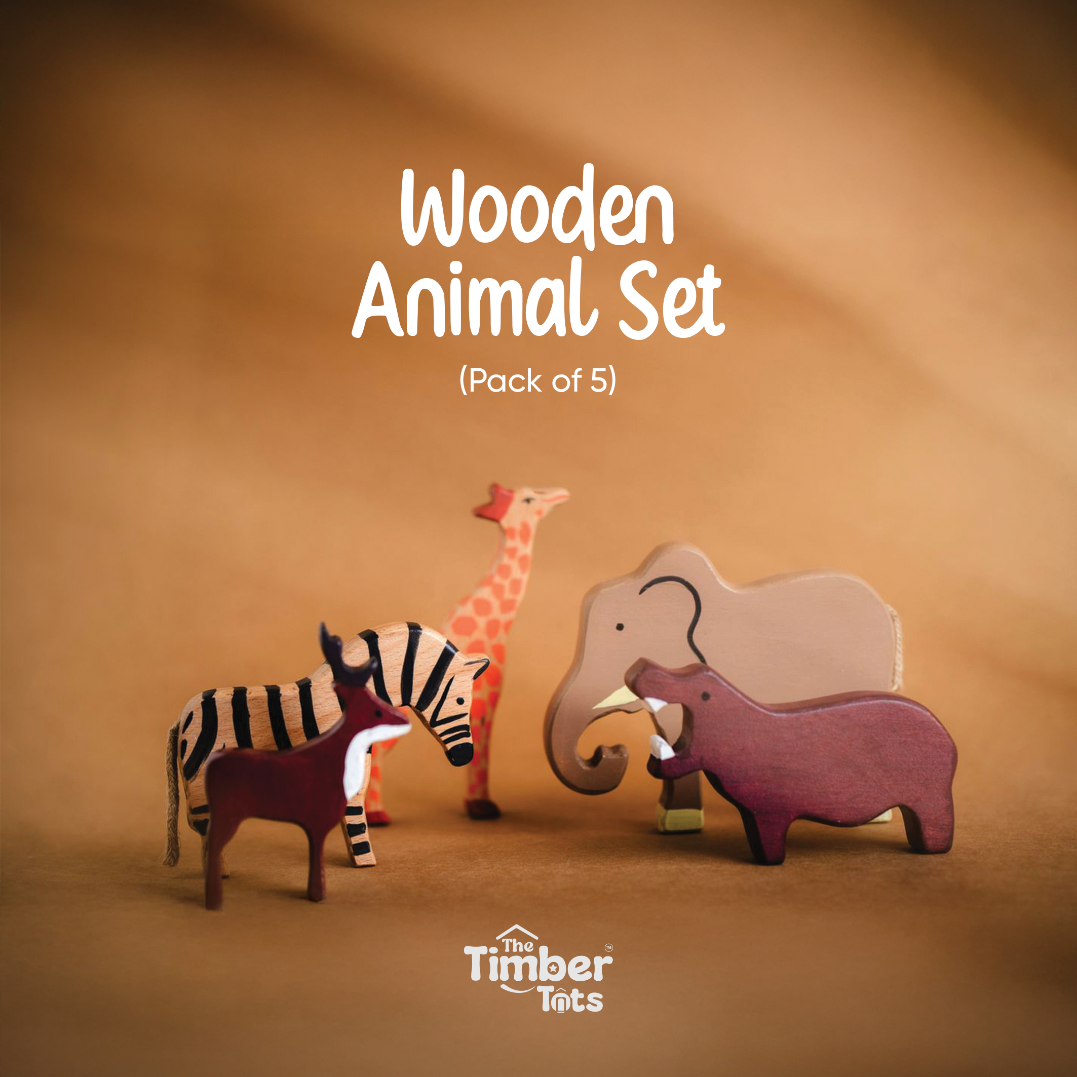 Wooden Animals - Combo(Set of 5)