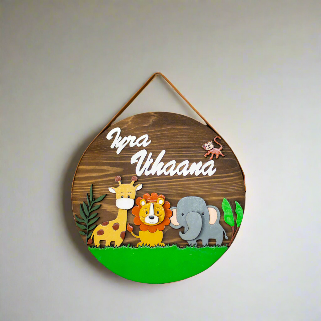 Wooden Baby Name Wall Decor