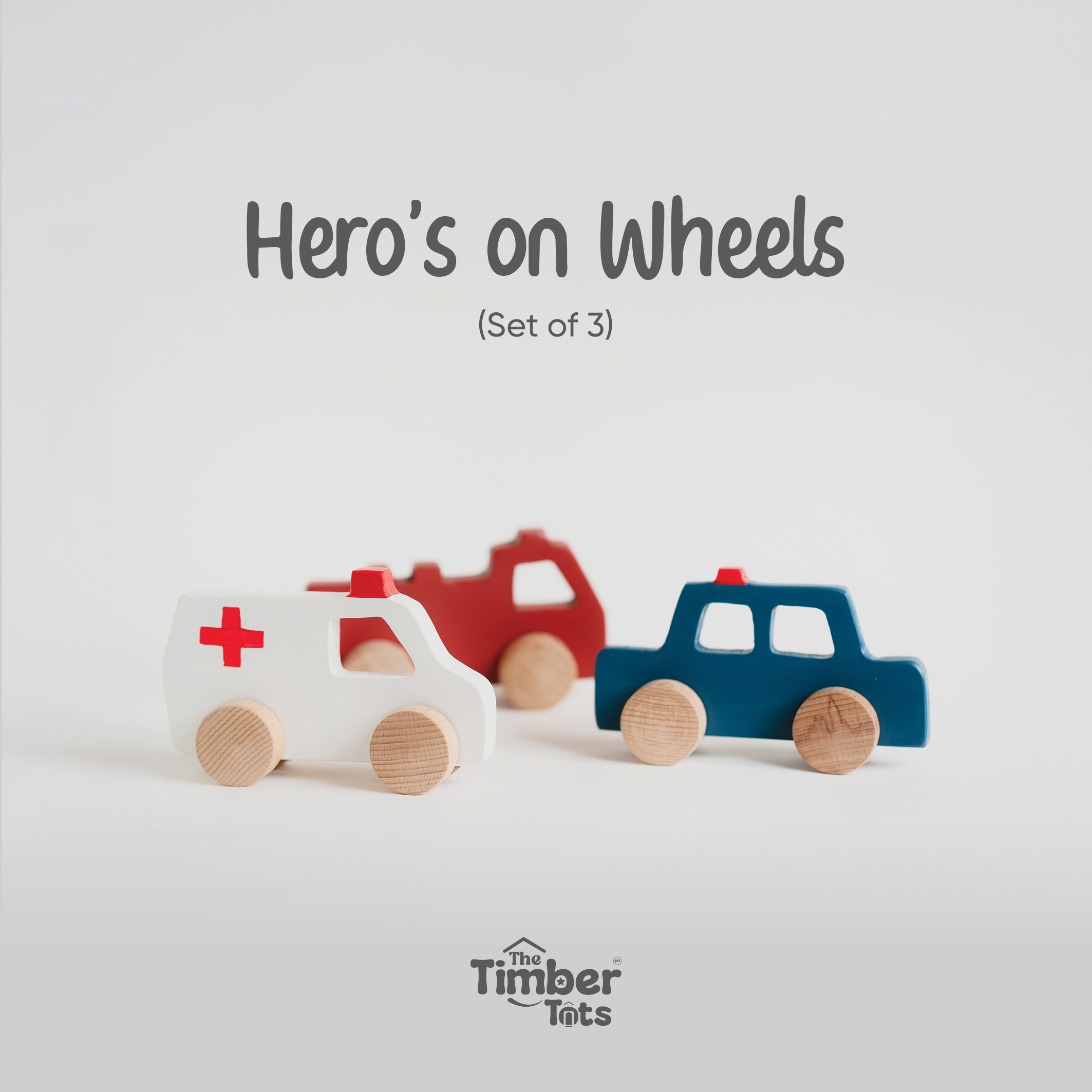 Heros on Wheels (Set of 3)
