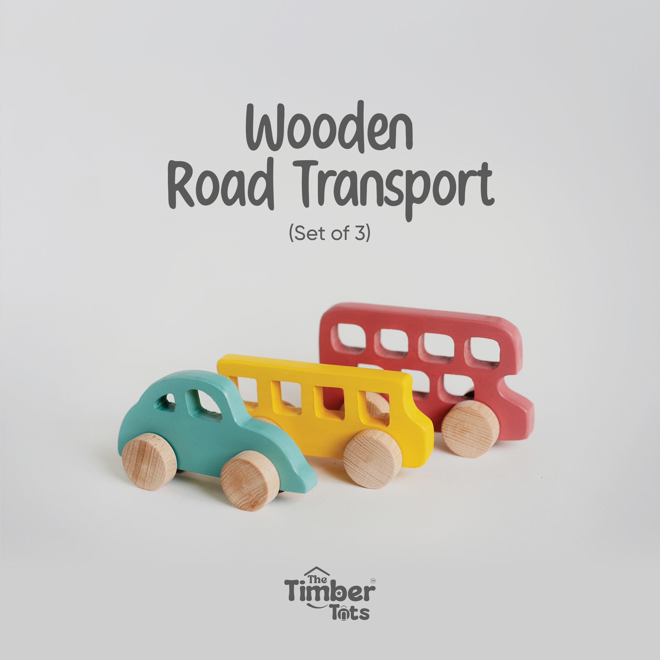 Wooden Road Transports (Set of 3)