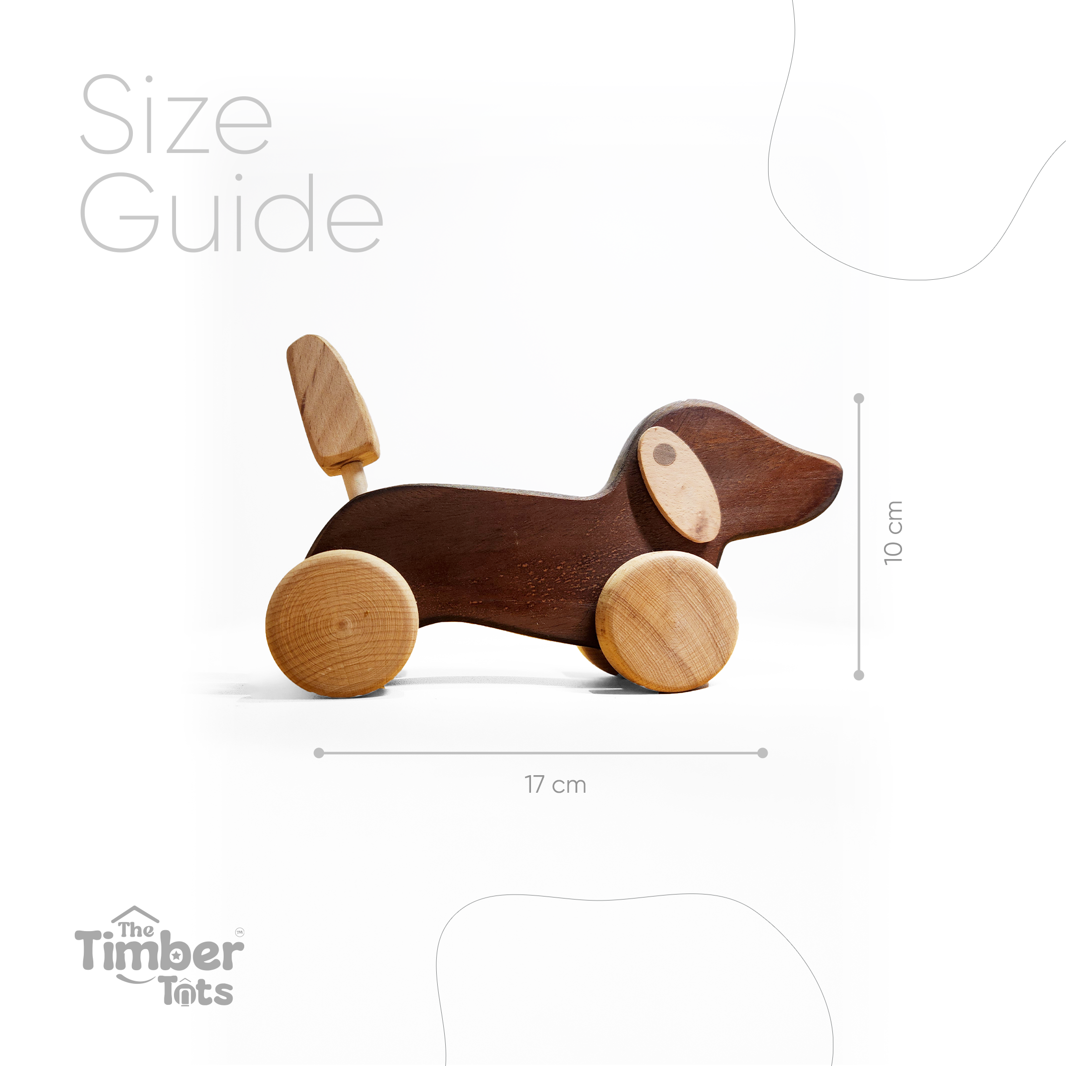 Wooden Dog Roller Toy