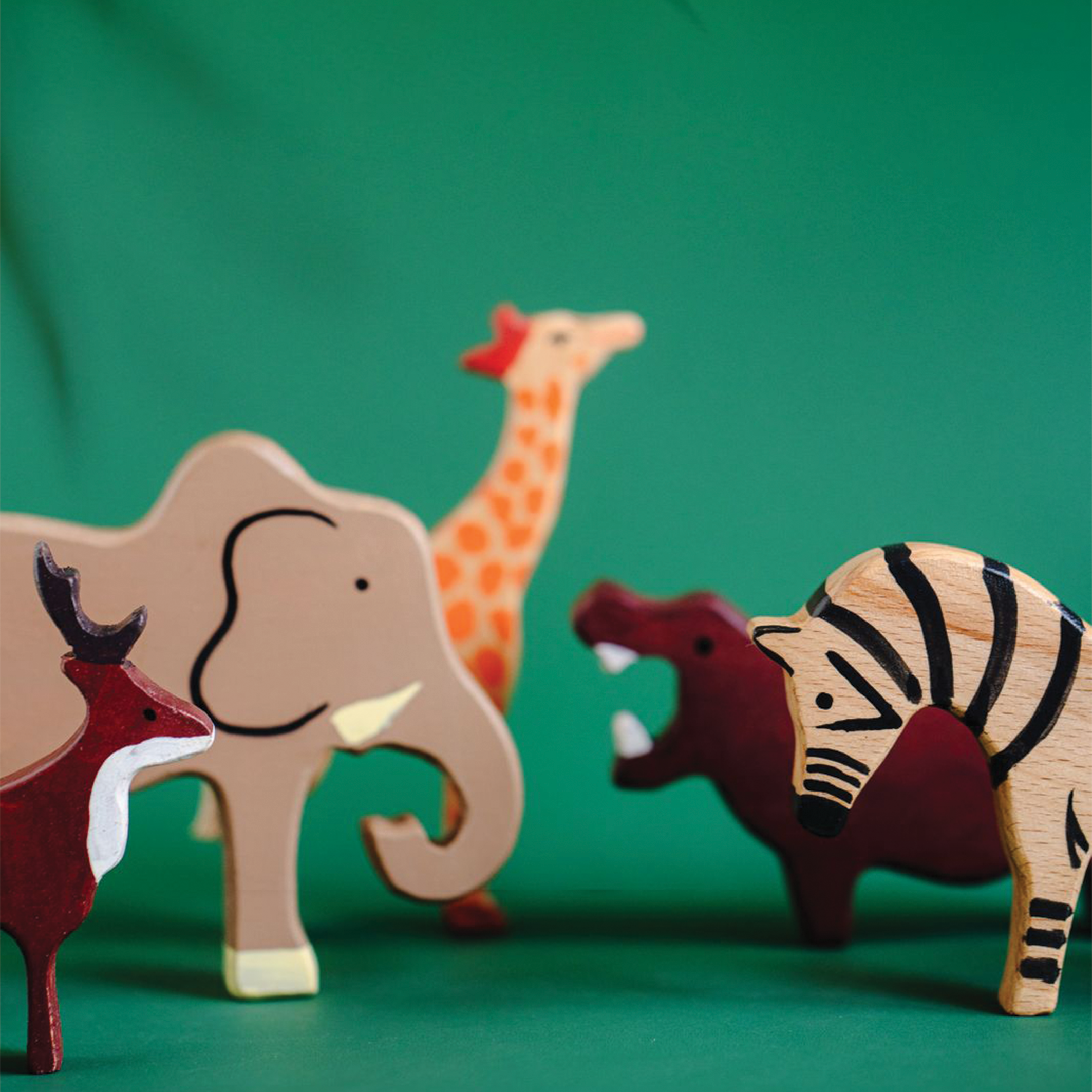 Wooden Animal set (Pack of 10)